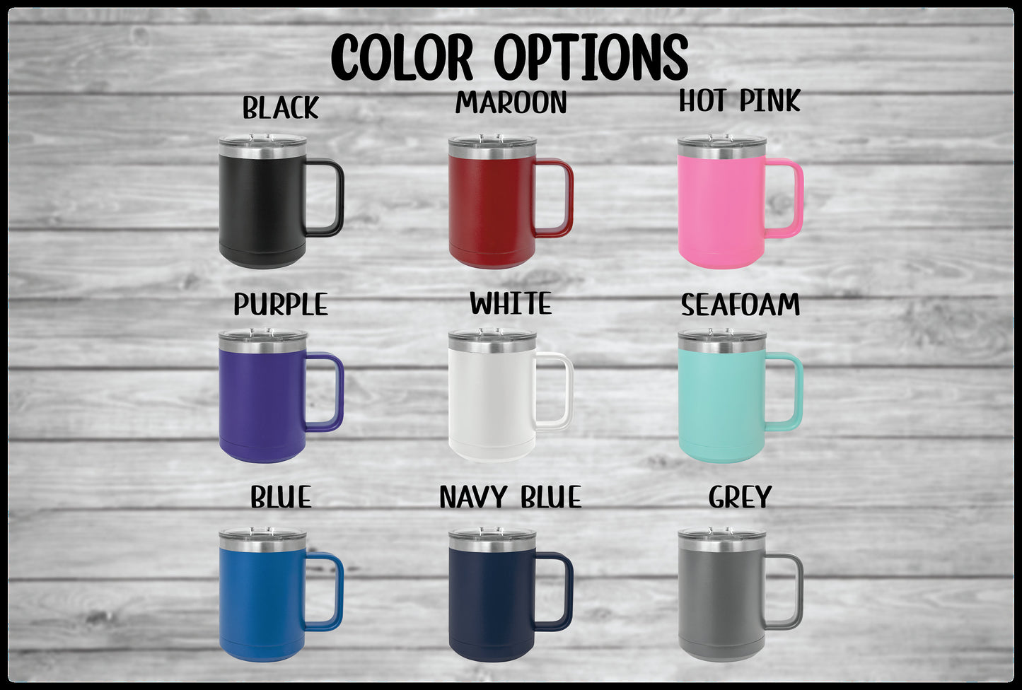 Personalized Name Coffee Mug Tumbler - Laser Engraved