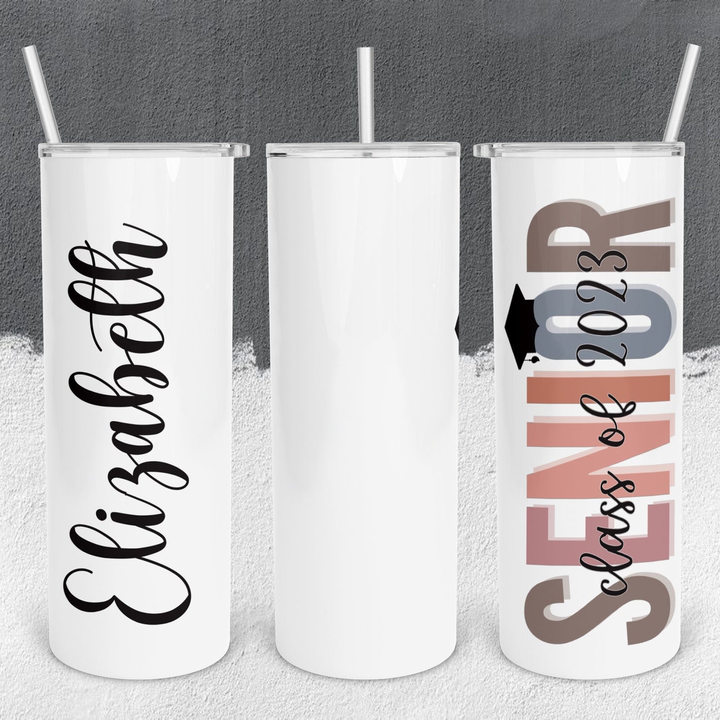 Personalized Senior Graduation Cap Tumbler - Sublimated