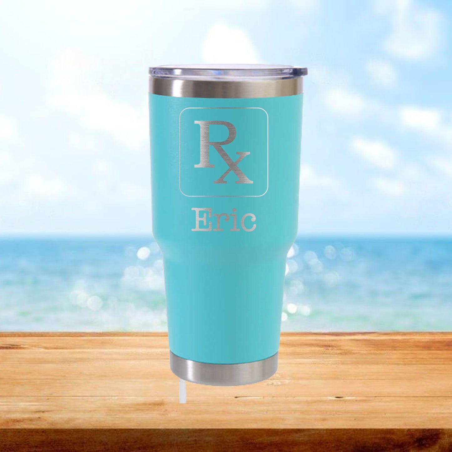 Personalized Pharmacy RX Travel Tumbler - Laser Engraved