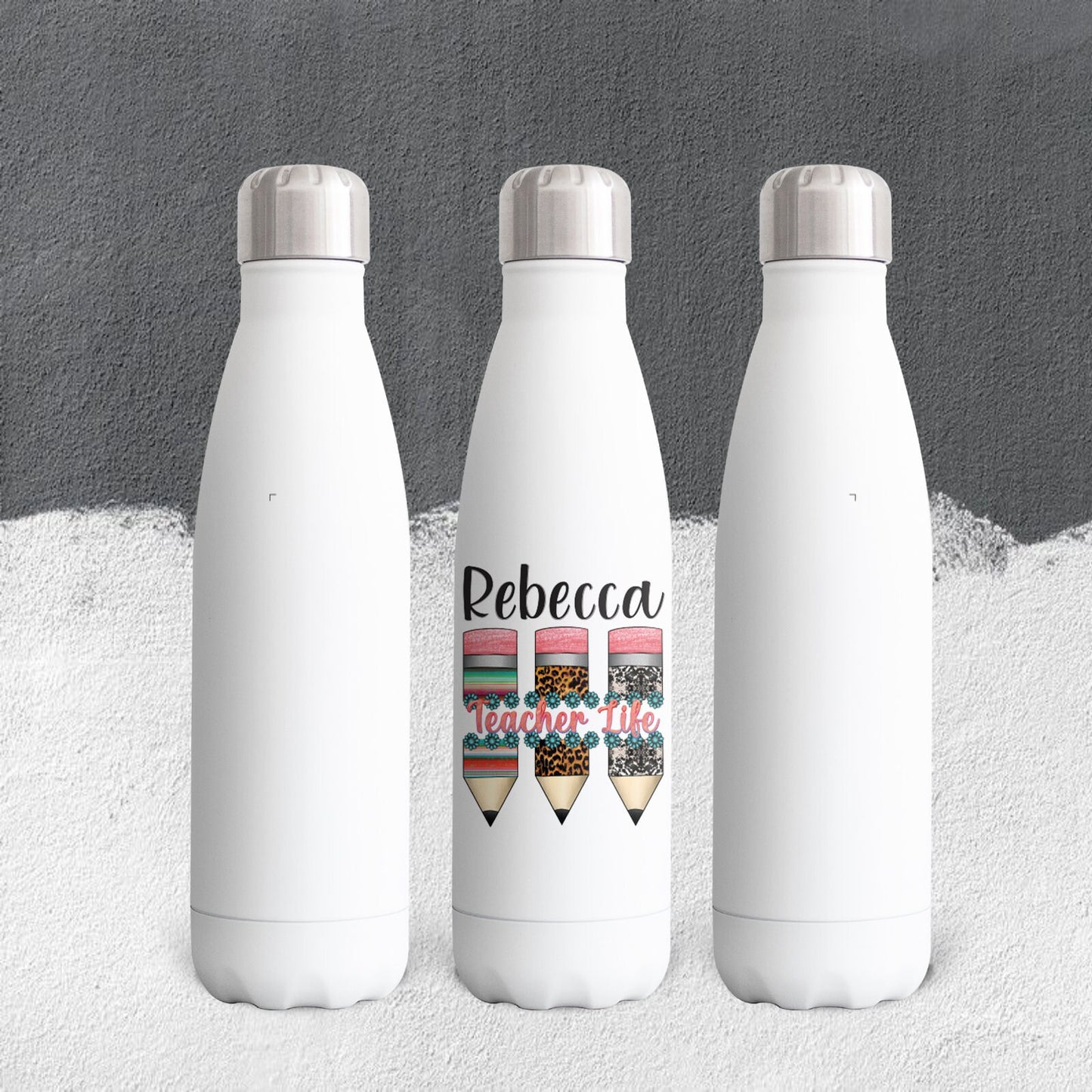 Personalized Pencil Teacher Life Tumbler - Sublimated