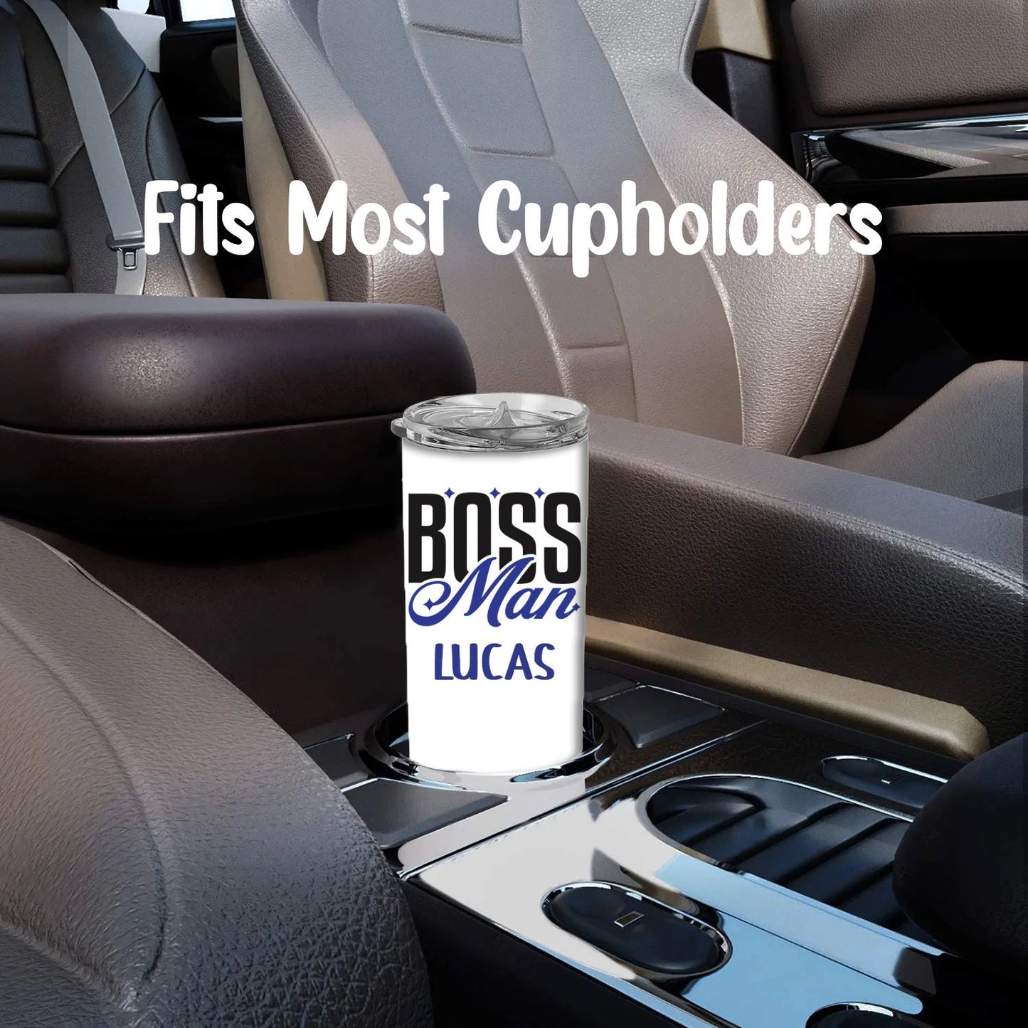 Personalized Boss Man Tumbler - Sublimated