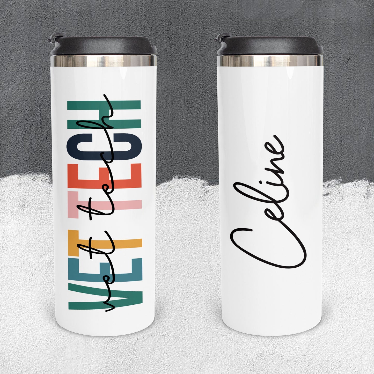 Personalized Vet Tech Tumbler - Sublimated