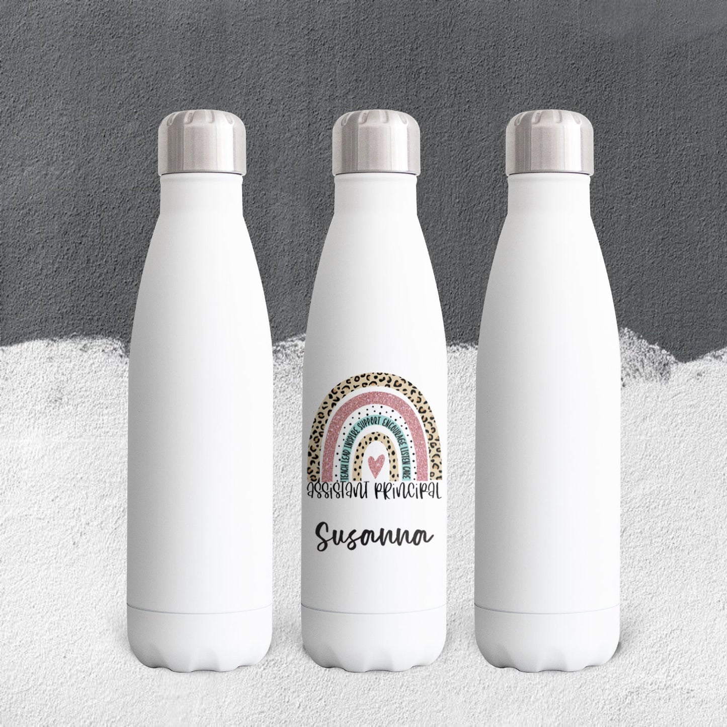 Personalized Assistant Principal Rainbow Tumbler - Sublimated