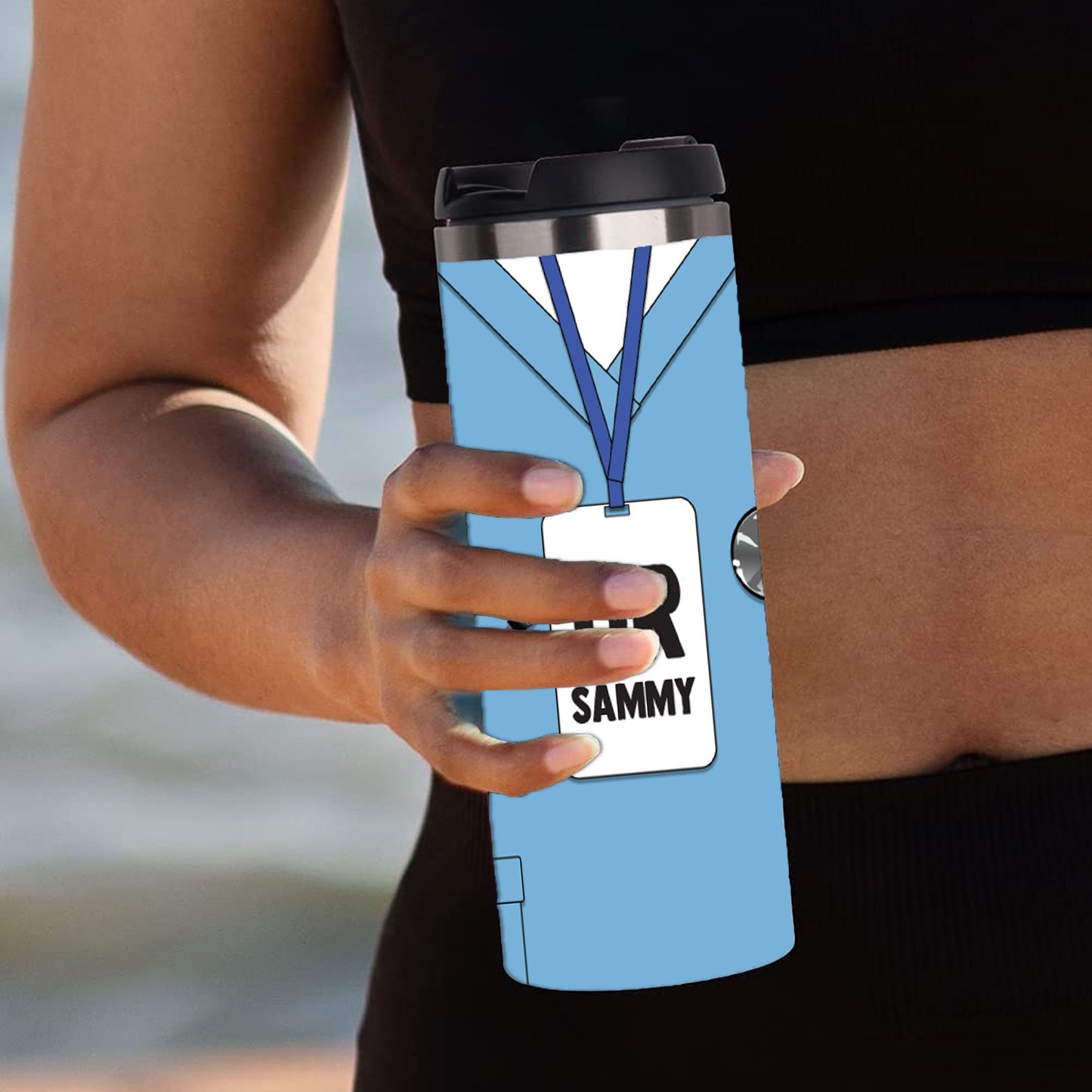 Personalized Doctor Badge Full Color Wrap Tumbler - Sublimated