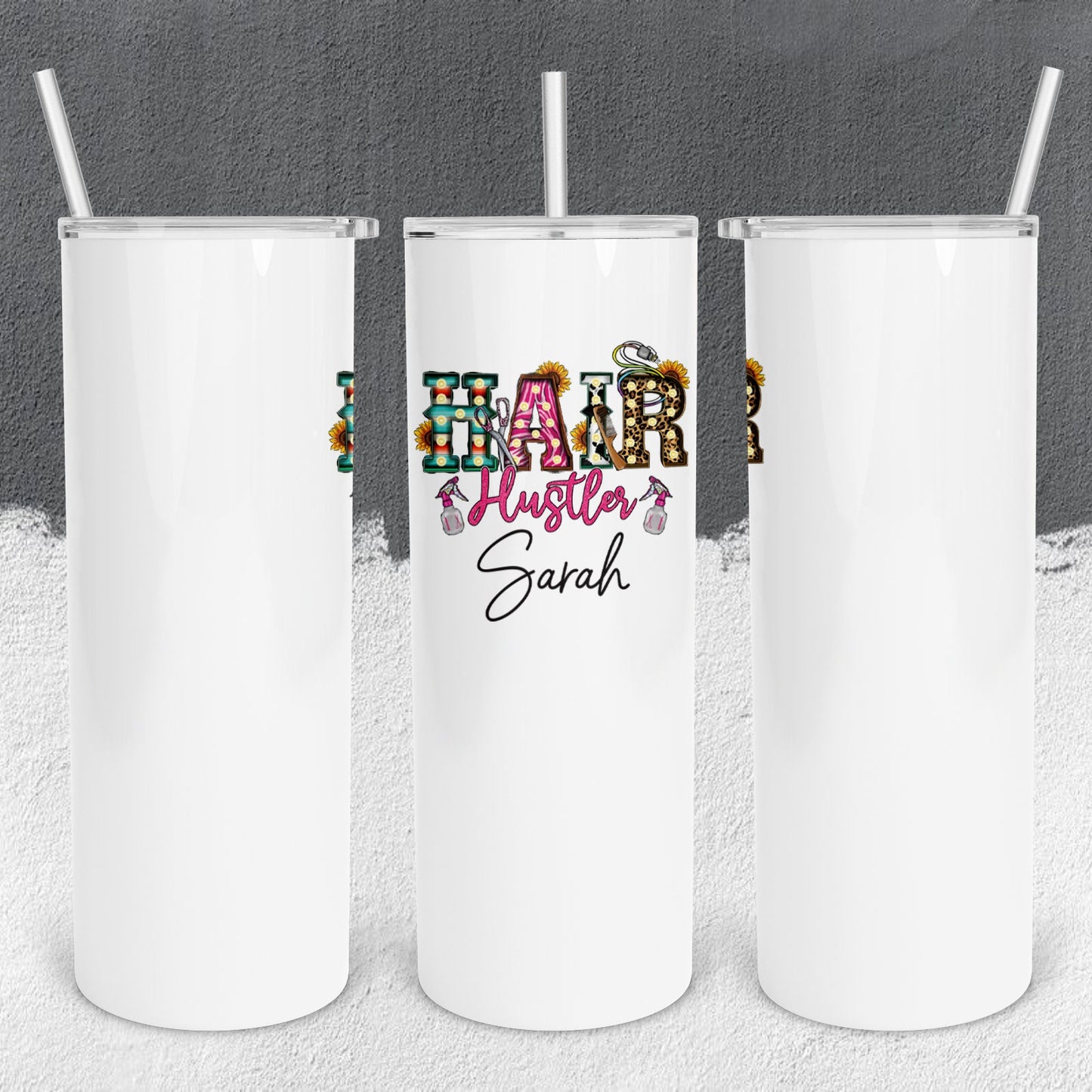 Personalized Hair Hustler Tumbler - Sublimated