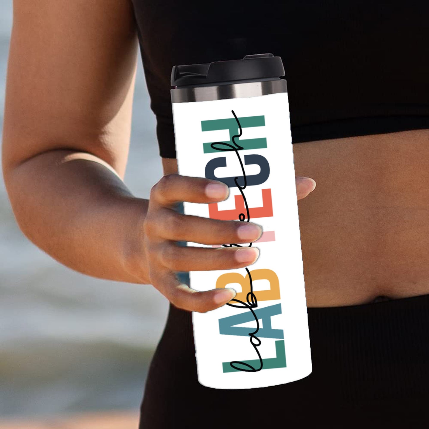 Personalized Lab Tech Colorful Tumbler - Sublimated