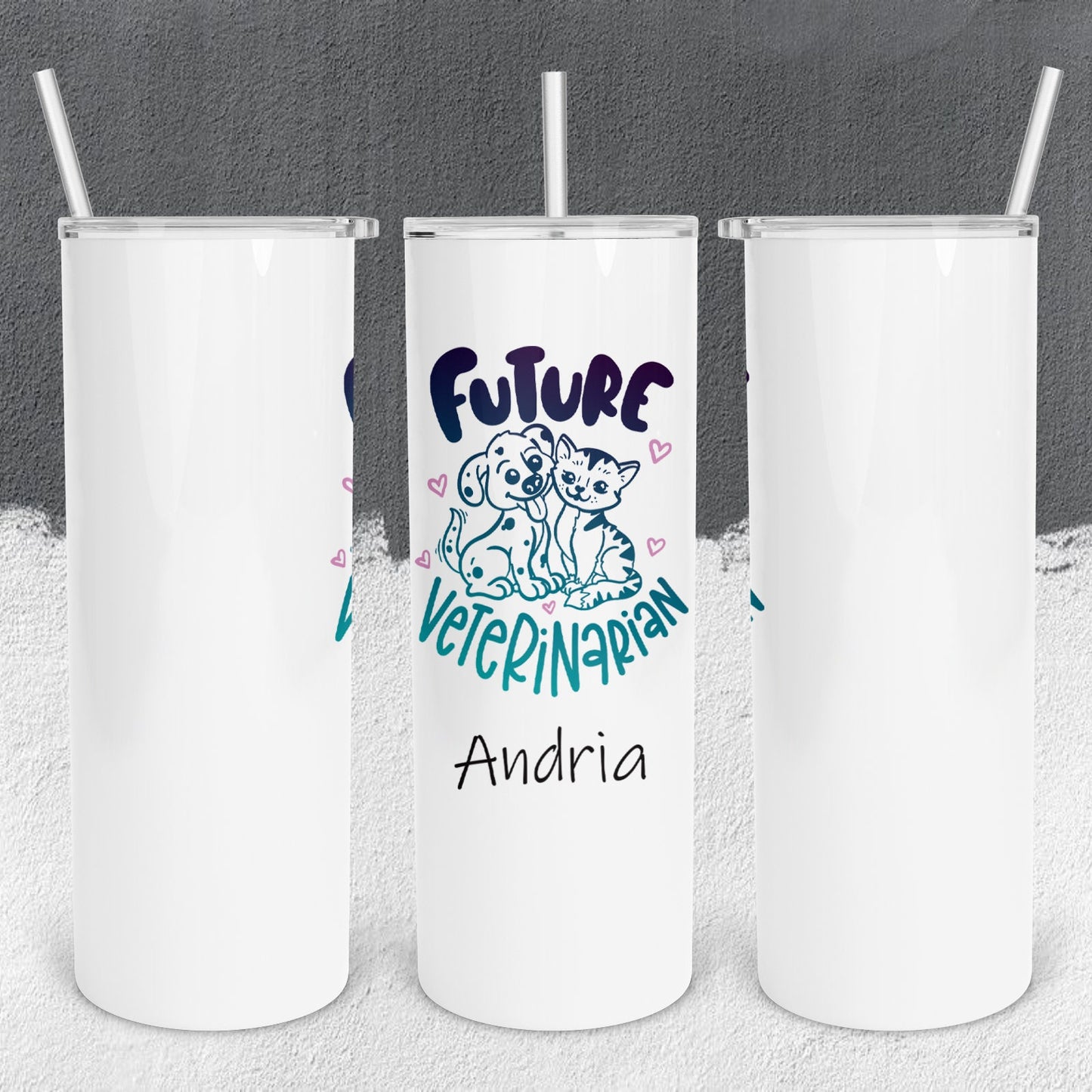 Personalized Future Veterinarian Tumbler - Sublimated