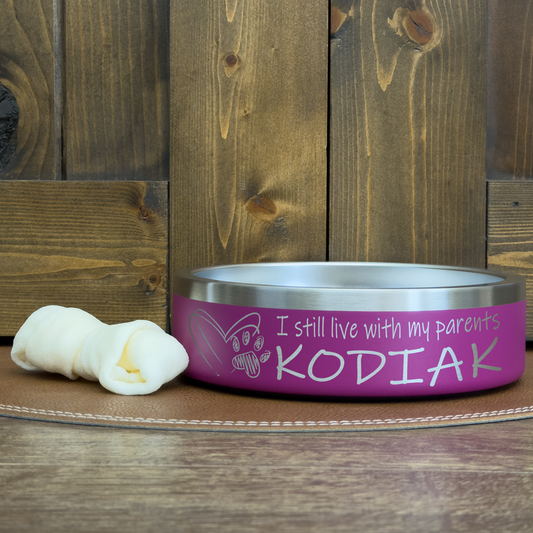 Personalized Laser Engraved Pet Bowl