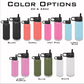 Personalized Cheerleader Water Bottle 20/32oz Custom Laser Engraved Tumbler