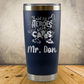Personalized Laser Engraved Tumbler 20oz for Janitor Appreciation, School Custodian, End of the School Year Thank You Gift