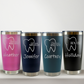 Personalized Dentist Travel Tumbler, Custom Laser Engraved 20oz Stainless Steel Cup (Copy)