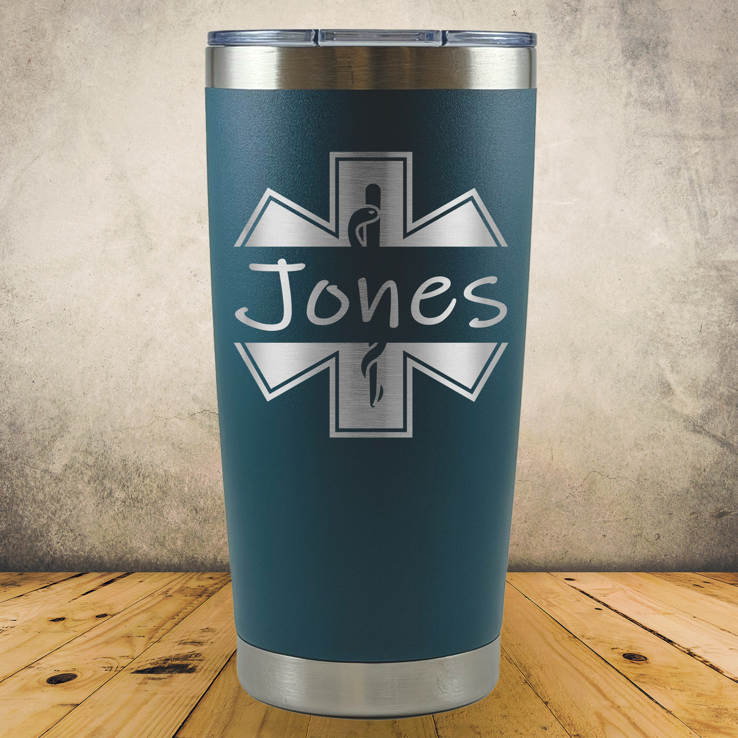 Personalized EMS 20oz Tumbler, Custom EMT & Paramedic Gift, Laser Engraved Stainless Steel Travel Mug, First Responder Cup