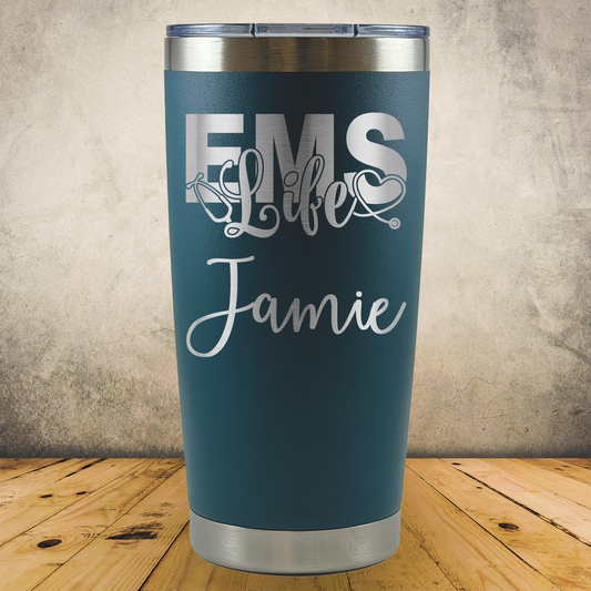 Personalized EMS 20oz Tumbler, Custom EMT & Paramedic Gift, Laser Engraved Stainless Steel Travel Mug, First Responder Cup (Copy) (Copy)