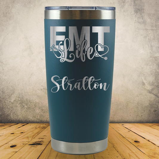 Personalized EMT 20oz Tumbler, Custom Paramedic & EMS Gift, Laser Engraved Stainless Steel Travel Mug, First Responder Cup (Copy)