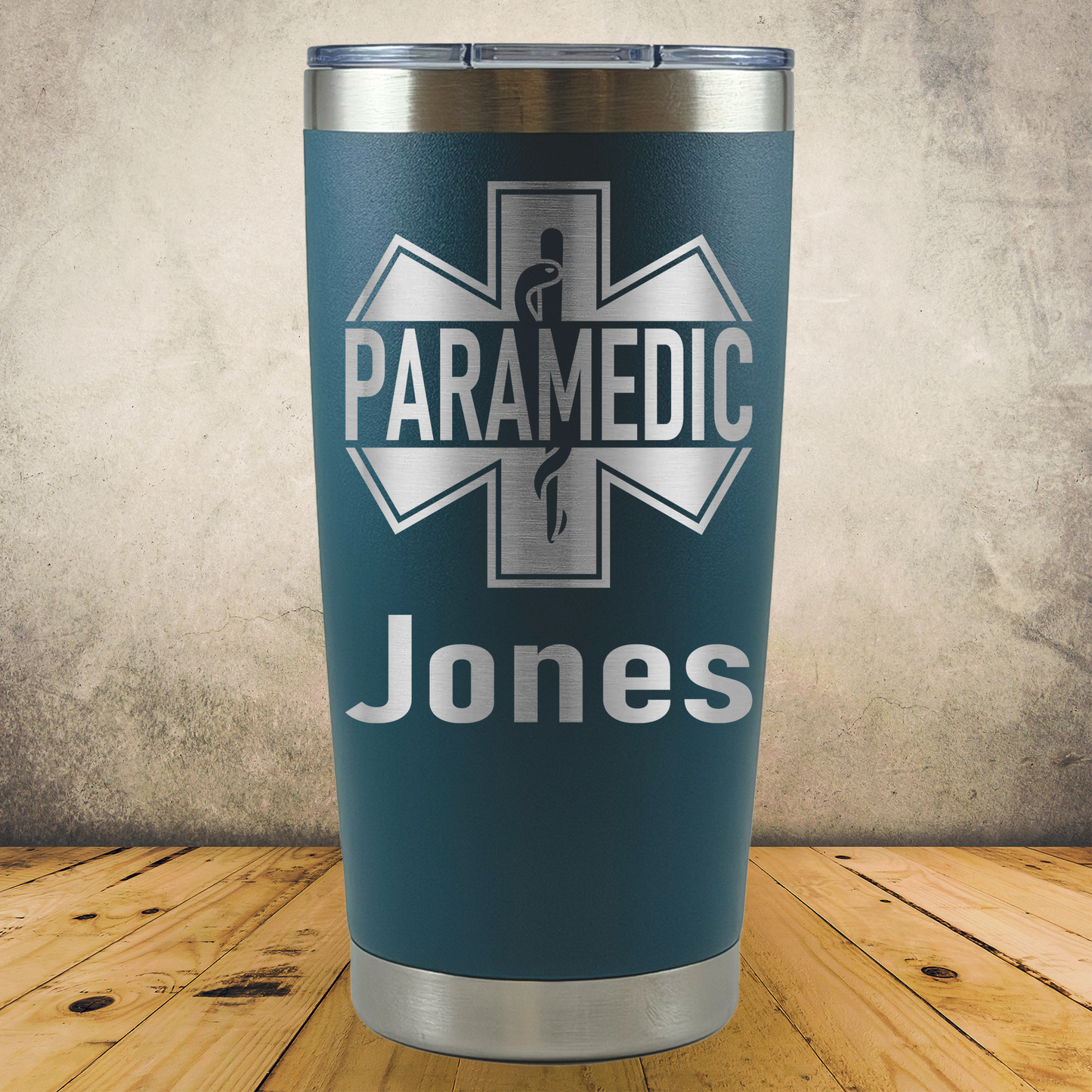 Personalized Paramedic 20oz Tumbler, Custom EMT & EMS Gift, Laser Engraved Stainless Steel Travel Mug, First Responder Cup