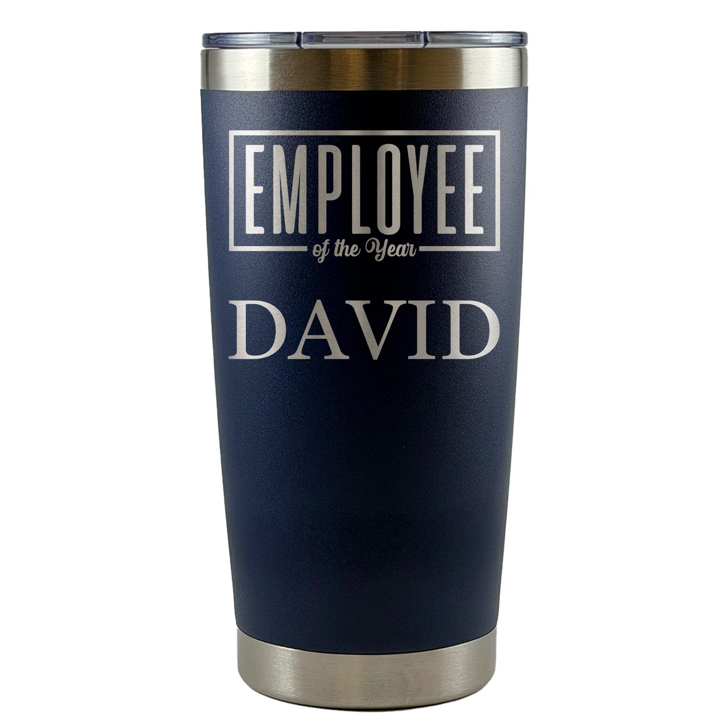 Personalized Employee of the Month Tumbler 20oz Custom Laser Engraved Cup
