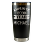 Personalized Employee of the Month Tumbler 20oz Custom Laser Engraved Cup