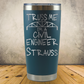 Personalized Engineer Tumbler 20oz Stainless Steel Laser Engraved Cup, Custom Insulated Travel Mug for Engineers, Engineering Gift