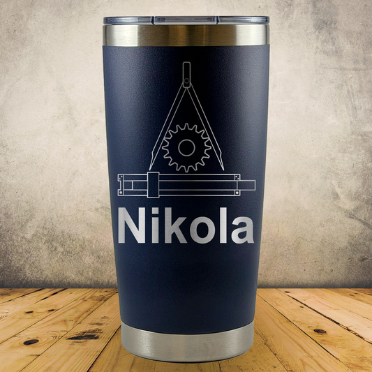 Personalized Engineer Tumbler 20oz Stainless Steel Laser Engraved Cup, Custom Insulated Travel Mug for Engineers, Engineering Gift