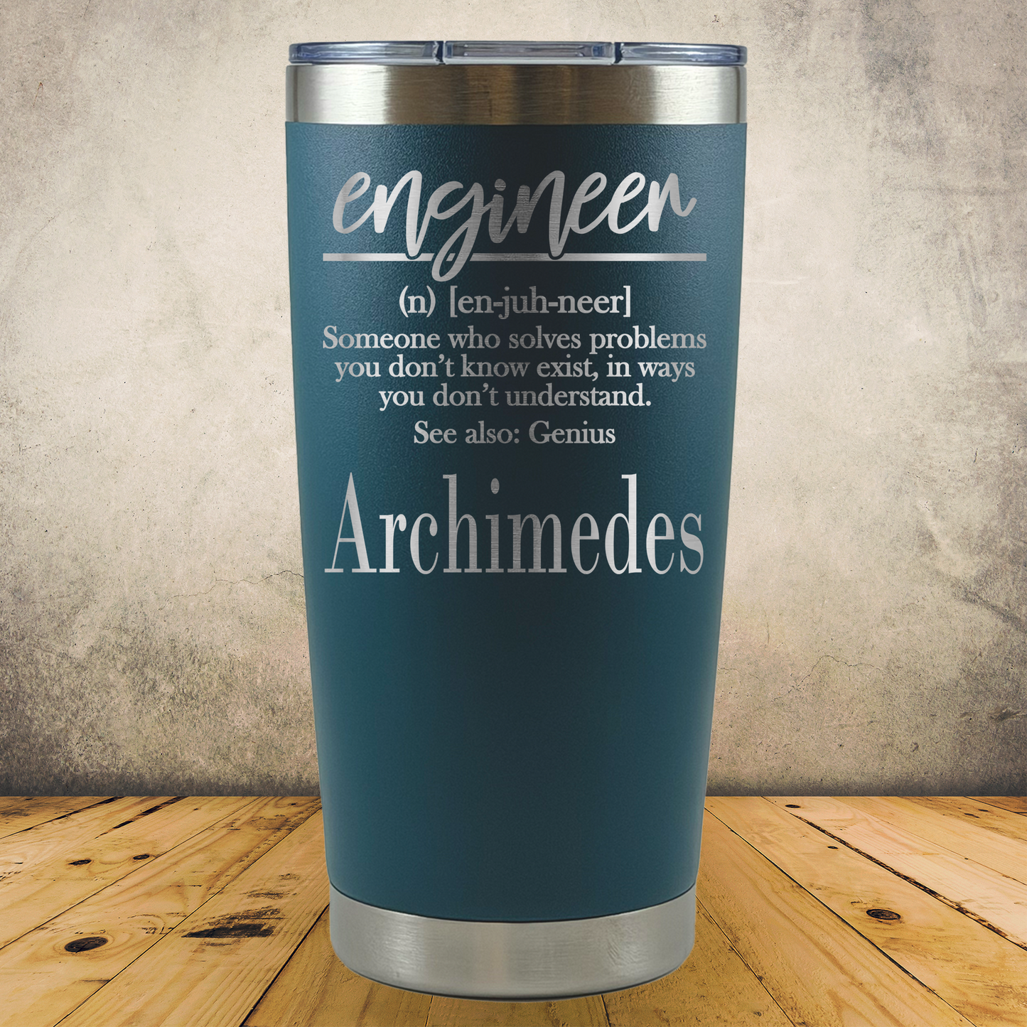 Personalized Engineer Tumbler 20oz Stainless Steel Laser Engraved Cup, Custom Insulated Travel Mug for Engineers, Engineering Gift
