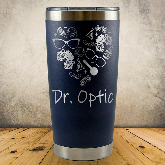 Personalized Optometrist Tumbler 20oz Custom Stainless Steel Laser Engraved Tumbler, Ophthalmologist Present, Eye Doctor Gift, Optometry Professionals, Vision Care Professional Gift