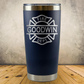 Personalized Laser Engraved Tumbler 20oz for Firefighter Monogram