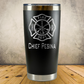 Personalized Laser Engraved Tumbler 20oz for Firefighter Battalion Chief