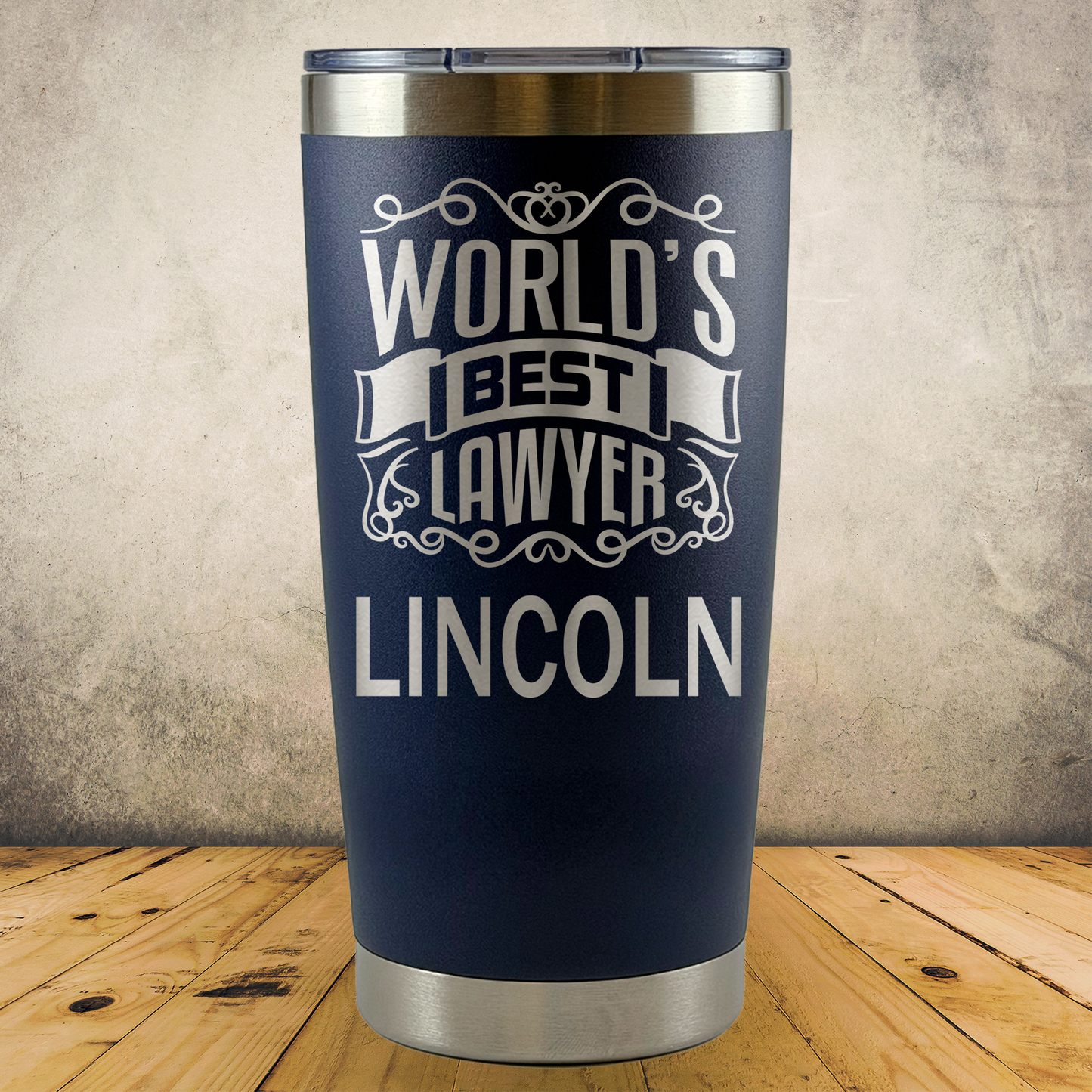 Personalized Lawyer Tumbler 20oz Custom Laser Engraved Cup