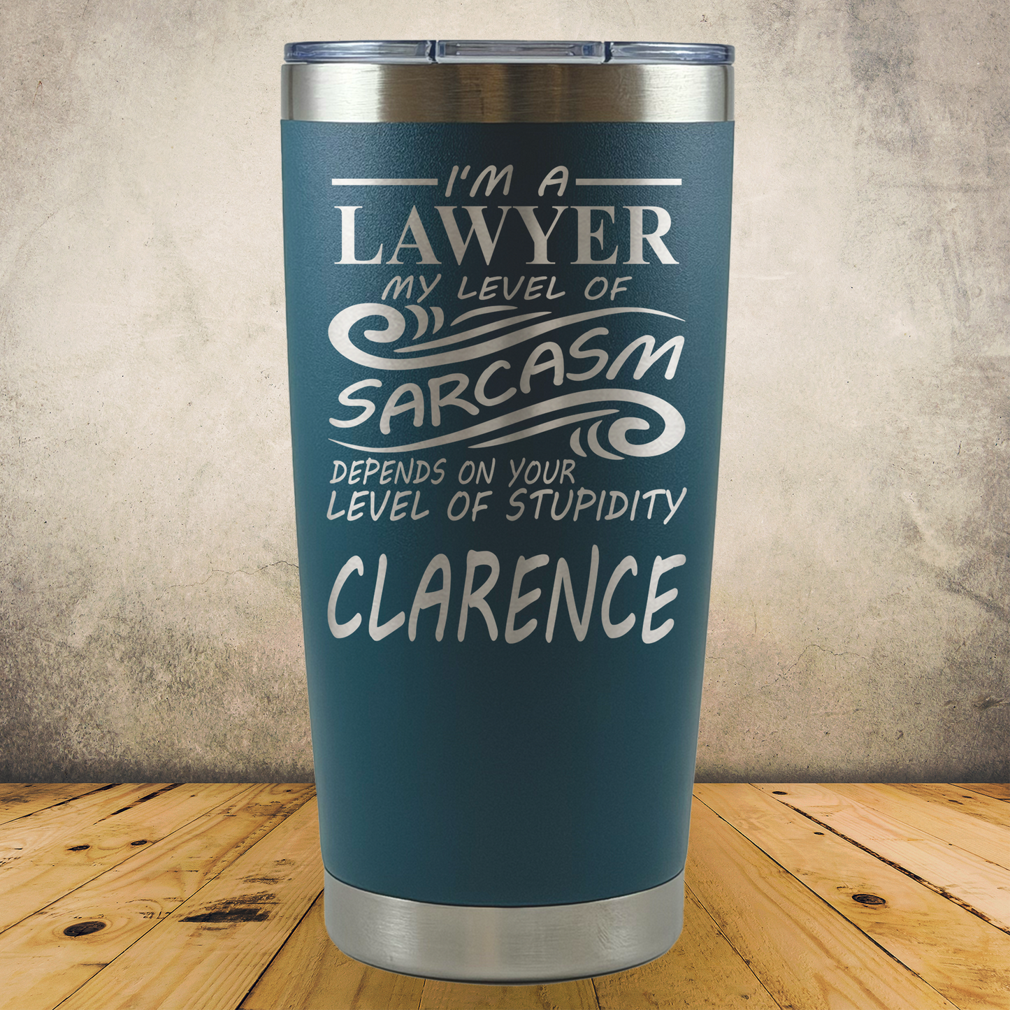 Personalized Lawyer Tumbler 20oz Custom Laser Engraved Cup
