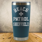 Personalized Lifeguard Tumbler 20oz Stainless Steel Cup, Custom Laser Engraved Lifeguard Gift, Beach Rescue Crew
