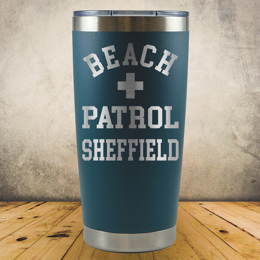 Personalized Lifeguard Tumbler 20oz Stainless Steel Cup, Custom Laser Engraved Lifeguard Gift, Beach Rescue Crew