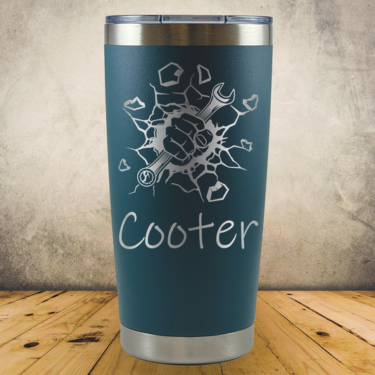 Personalized Mechanic Tumbler, Custom 20oz Laser Engraved Stainless Steel Cup, Automotive Technician Gift