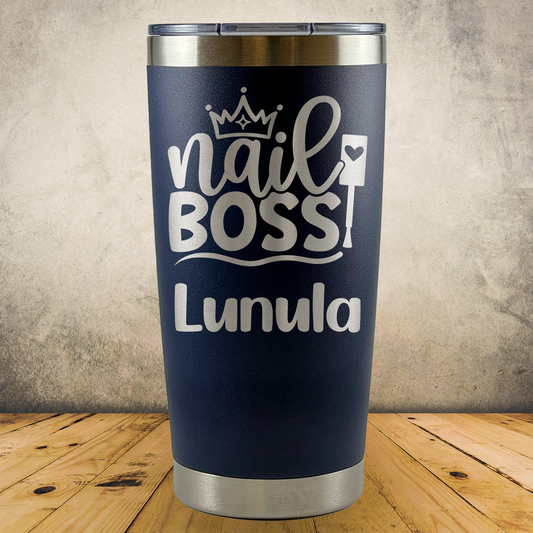 Personalized Manicurist Tumbler 20oz Custom Laser Engraved Cup