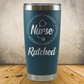 Personalized Nurse Tumbler, Custom 20oz Laser Engraved Stainless Steel Cup for Nursing School Graduation Gift