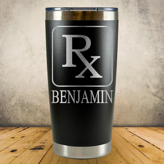 Personalized Pharmacist Tumbler 20oz Stainless Steel Cup, Custom Laser Engraved Pharmacy Gift, Pharmacist Appreciation Gift, Custom Insulated Travel Mug for RPh, Pharmacy Technician