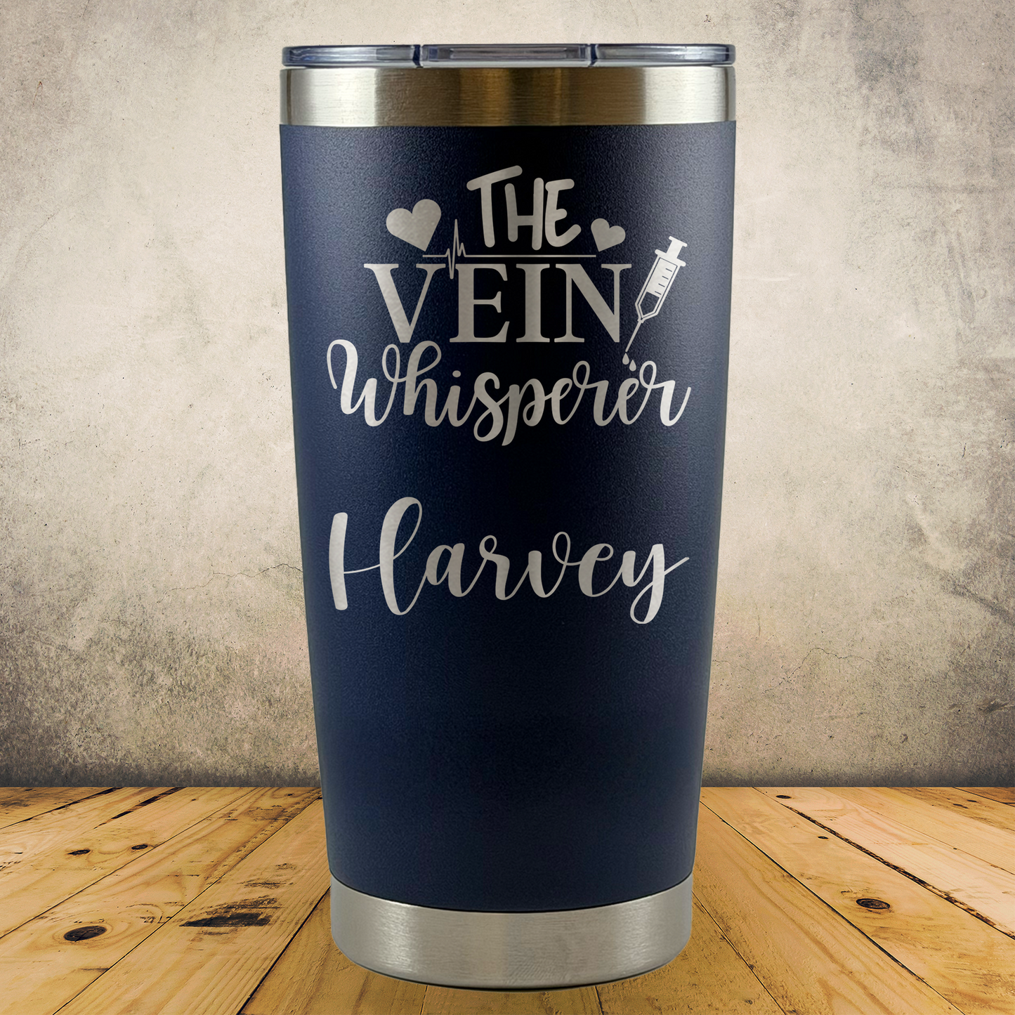 Personalized Phlebotomist Tumbler 20oz Custom Laser Engraved Cup
