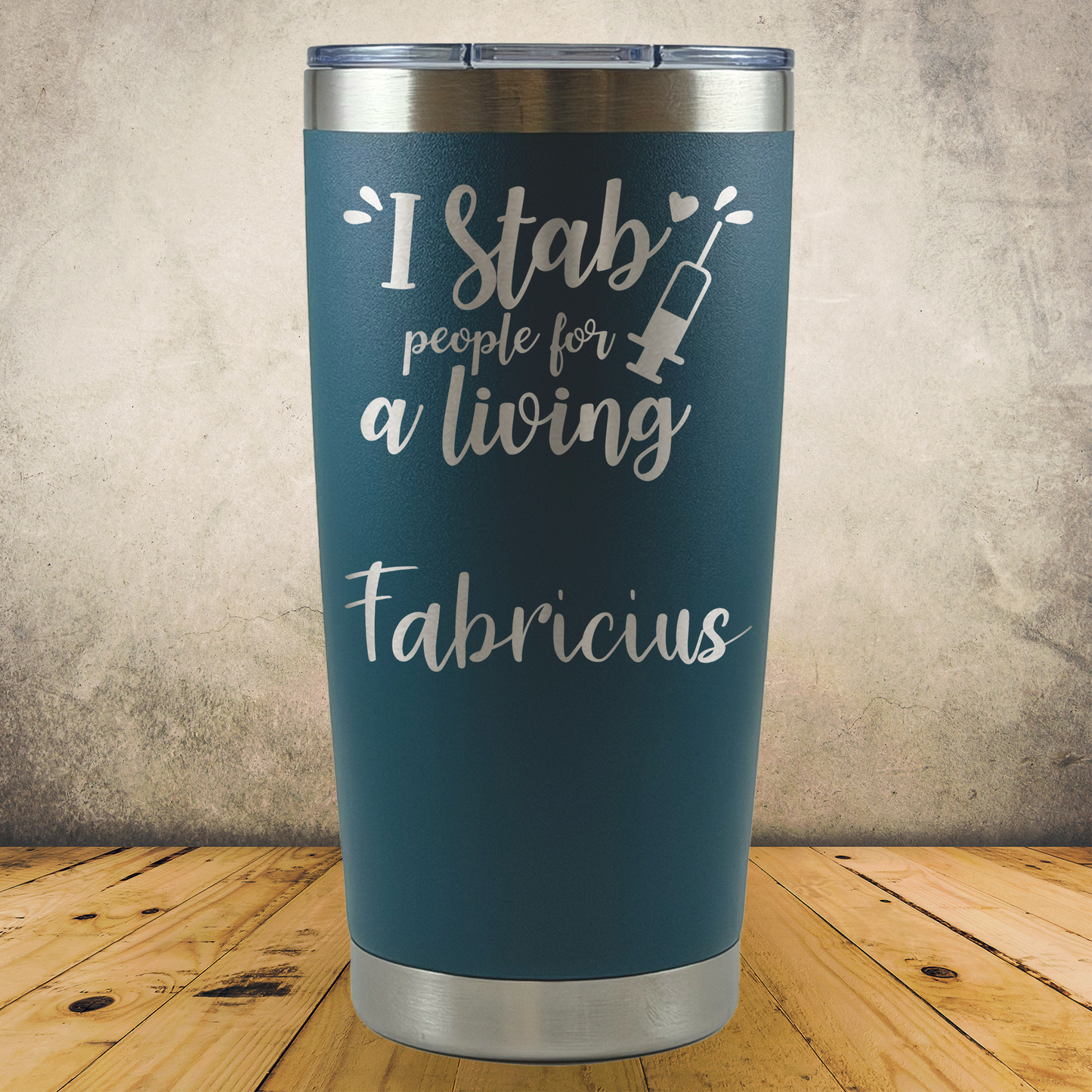 Personalized Phlebotomist Tumbler 20oz Custom Laser Engraved Cup