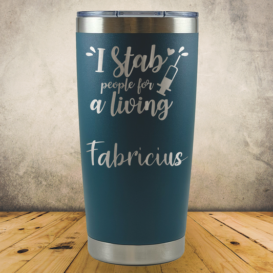 Personalized Phlebotomist Tumbler 20oz Custom Laser Engraved Cup