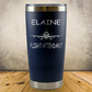 Personalized Flight Attendant Tumbler, 20oz Stainless Steel Laser Engraved Travel Mug, Custom Aviation Gift for Flight Crew