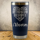 Personalized Respiratory Therapist Tumbler 20oz Custom Laser Engraved Cup