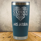 Personalized Laser Engraved Tumbler 20oz for School Office Clerical, Secretary Appreciation Gift, Administrative Assistant Present, Office Managers, End of School Year Gift