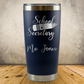 Personalized Laser Engraved Tumbler 20oz for School Office Clerical, Secretary Appreciation Gift, Administrative Assistant Present, Office Managers, End of School Year Gift