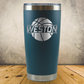 Personalized Basketball Split Monogram Travel Tumbler - Laser Engraved