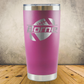 Personalized Football Split Monogram Travel Tumbler - Laser Engraved