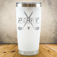 Personalized Golf Split Monogram Travel Tumbler - Laser Engraved