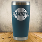 Personalized Tennis Split Monogram Travel Tumbler - Laser Engraved