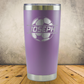 Personalized Soccer Split Monogram Travel Tumbler - Laser Engraved