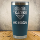 Personalized Laser Engraved Tumbler 20oz Teacher Appreciation or Back to School Gift