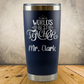 Personalized Laser Engraved Tumbler 20oz Teacher Appreciation or Back to School Gift