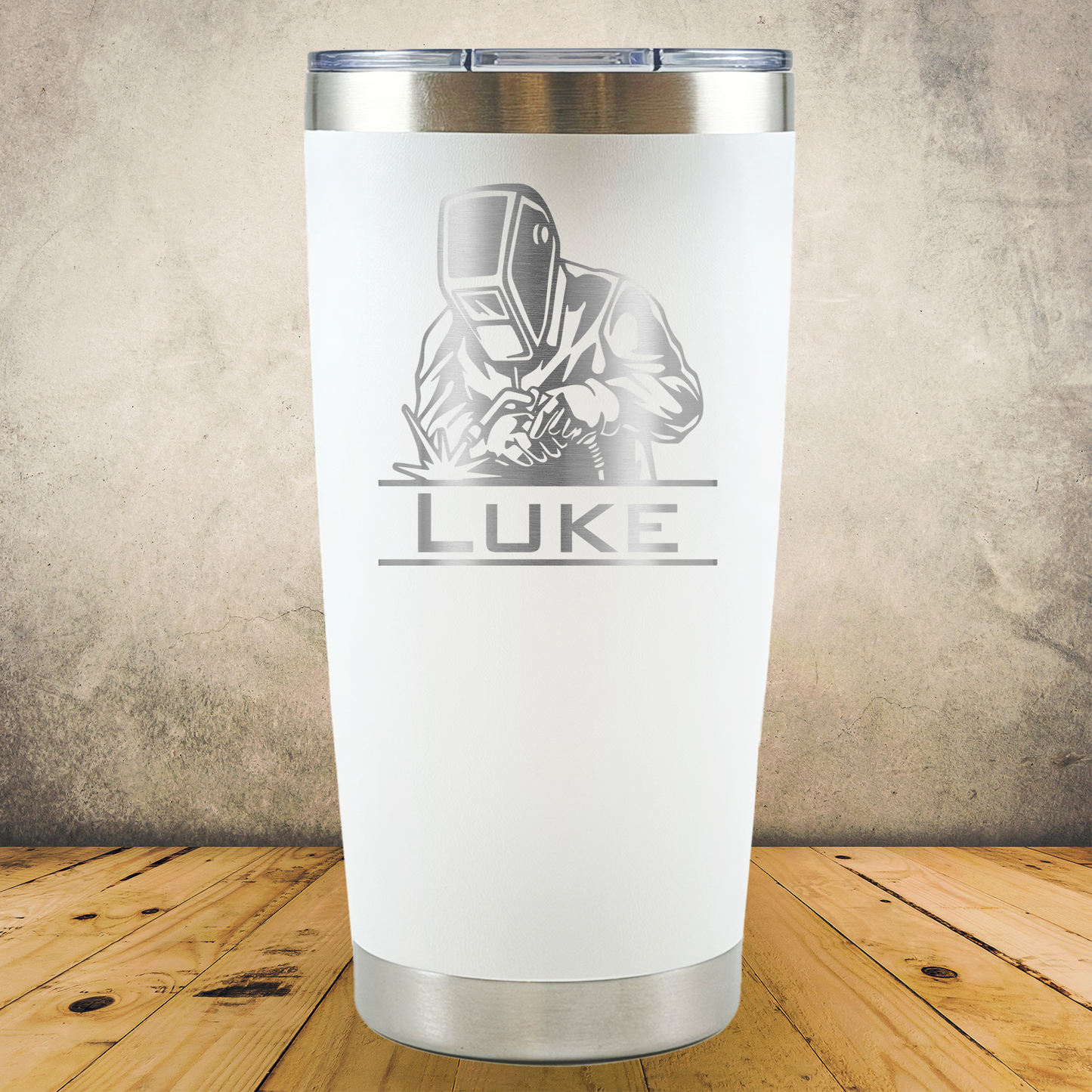Personalized Laser Engraved Tumbler 20oz for Welders, Fabricators & Metalworkers